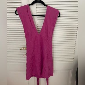 FP dress - long straps that can be styled in many different ways, open back